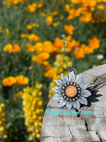 Orange sunflowers