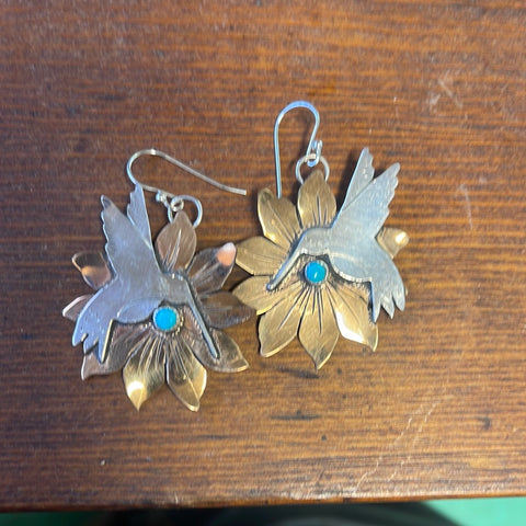 Hummingbird earrings