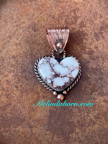 Wild Horse heart necklace